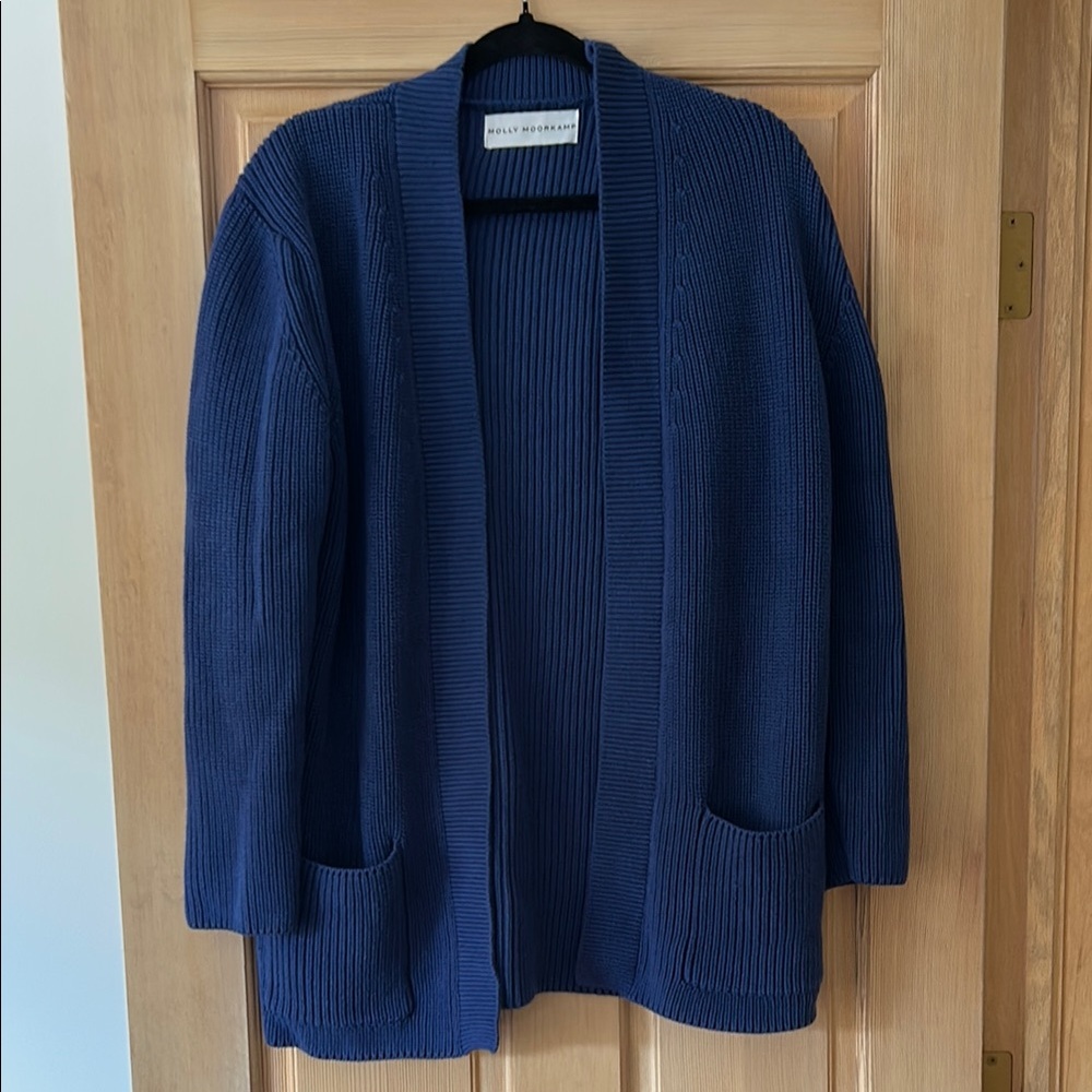 Molly Moorkamp Blue Knit Cardigan